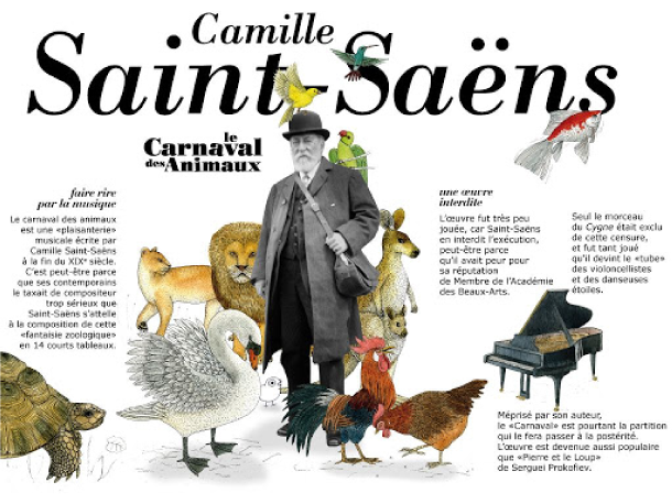 Il carnevale degli animali  Musica per bambini, Animali, Carnevale